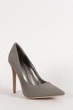 Shoe Republic Nubuck Pointy Toe Stiletto Pump