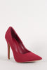 Shoe Republic Nubuck Pointy Toe Stiletto Pump