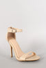 Wild Diva Lounge Ankle Strap Open Toe Heel