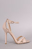 Wild Diva Lounge Patent Classy Open Toe Heel