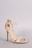 Wild Diva Lounge Patent Classy Open Toe Heel