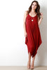 Plunging Neckline Draping Oversize Jumpsuit