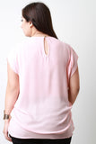 Side Pleat Boxy Top