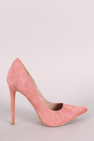 Shoe Republic LA Suede Pointy Toe Stiletto Pump