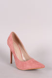 Shoe Republic LA Suede Pointy Toe Stiletto Pump