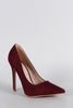 Shoe Republic LA Suede Pointy Toe Stiletto Pump