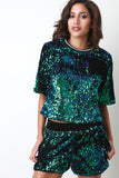 Sequined Boxy Top