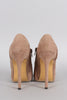 Liliana Suede Pleated Almond Toe Heeled Booties