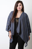 Tribal Open Front Poncho