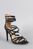 Liliana Open Toe Strappy Stiletto Heel