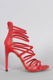 Liliana Open Toe Strappy Stiletto Heel