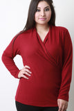 Fleece Surplice Top