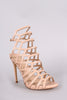 Liliana Laser Cutout Peep Toe Stiletto Heel