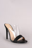 Liliana Open Toe Lucite Stiletto Heel