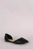 Breckelle Pointy Toe Slip On Dorsay Flat