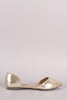 Breckelle Pointy Toe Slip On Dorsay Flat