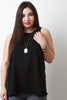 Silky Sleeveless Trapeze Top