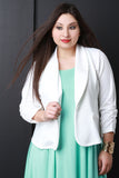 Ruched Quarter Sleeve Jacket