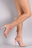 Privileged Webbed Laces Mule Heel