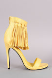 Privileged Tassel Ankle Cuff Stiletto Heel