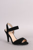 Qupid Ankle Strap Open Toe Heel