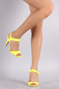 Qupid Ankle Strap Open Toe Heel