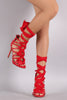 Liliana Strappy Lycra Lace-Up Stiletto Heel