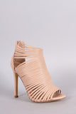 Liliana Strappy Peep Toe Caged Stiletto Heel