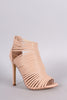 Liliana Strappy Peep Toe Caged Stiletto Heel