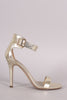 Breckelle Ankle Strap Open Toe Heel