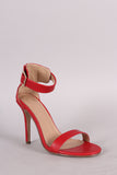 Breckelle Ankle Strap Open Toe Heel