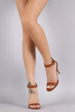 Breckelle Ankle Strap Open Toe Heel