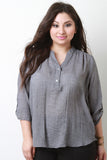 Double Button Placket Top