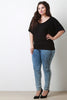 Round Neck Dolman Sleeve Top