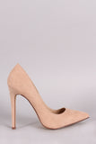 Suede Pointy Toe Stiletto Pump