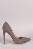 Suede Pointy Toe Stiletto Pump