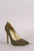 Suede Pointy Toe Stiletto Pump