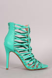 Shoe Republic LA Strappy Caged Stiletto Heel