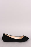 Bamboo Nubuck Round Toe Ballet Flat