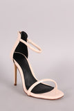 Liliana Patent Double Strap Open Toe Stiletto Heel