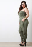 Strapless Ruched Jumpsuit