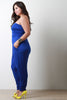 Strapless Ruched Jumpsuit