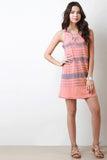 Sleeveless Tie-Dye Shift Dress