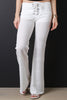 Lace-Up Bell Bottom Pants