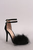 Shoe Republic LA Pom Pom Open Toe Heel