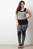 Ribbed Knit Striped Sleeveless Top