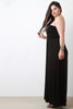 Solid Strapless Maxi Dress