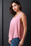 Trapeze Round Hem Sleeveless Top