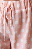 Drawstring Polka Dot Print Shorts