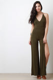 Wide Leg Open Back Jumpsuit